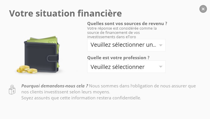 etoro situation financière