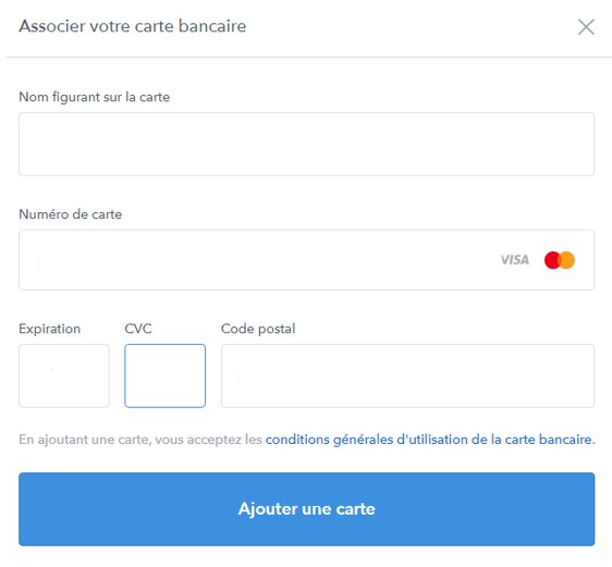 coinbase associer carte bancaire