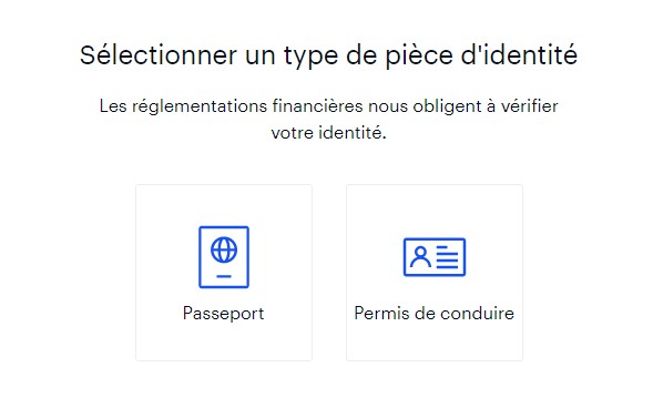 coinbase pièce identité
