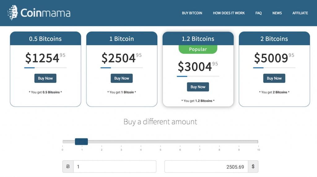 Avis sur la plateforme Coinmama