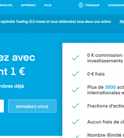 Quel est le dépôt minimum sur Trading 212 ?