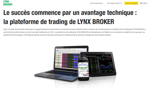 plateforme trading lynx broker