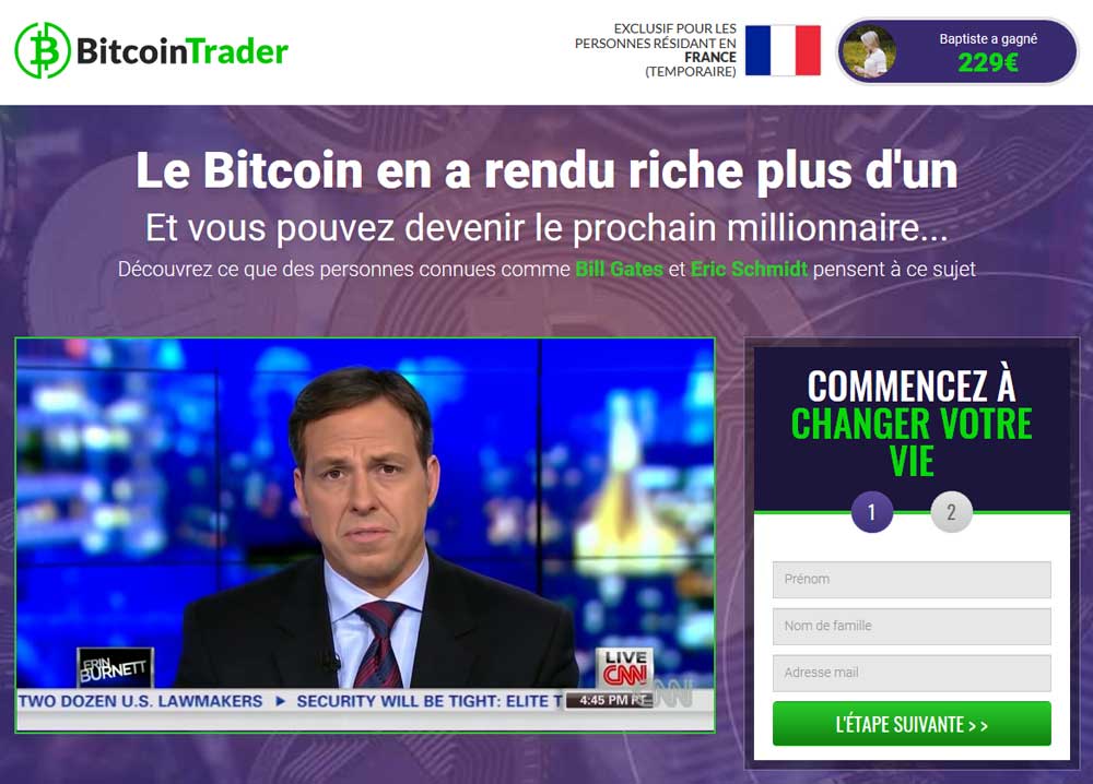 bitcoin trader interface