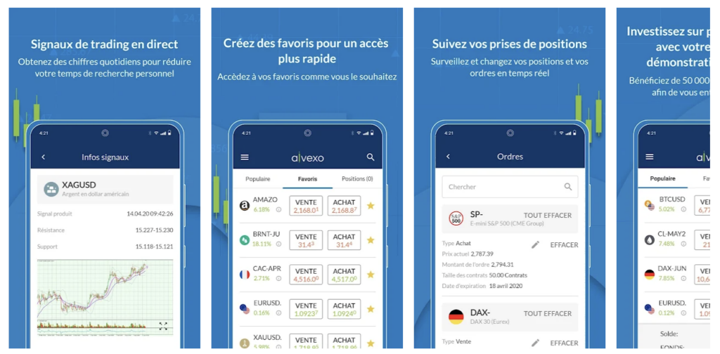 application mobile alvexo