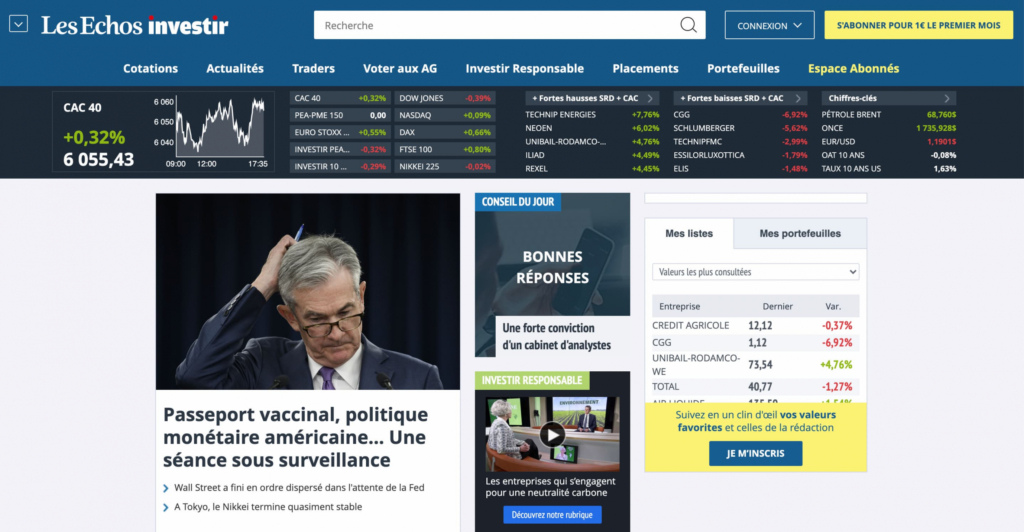 les echos investir