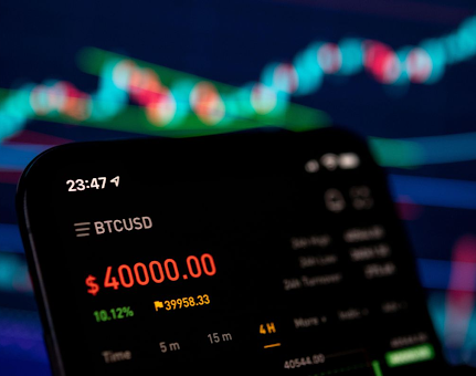 Bitcoin a frôlé les 40 000$ hier
