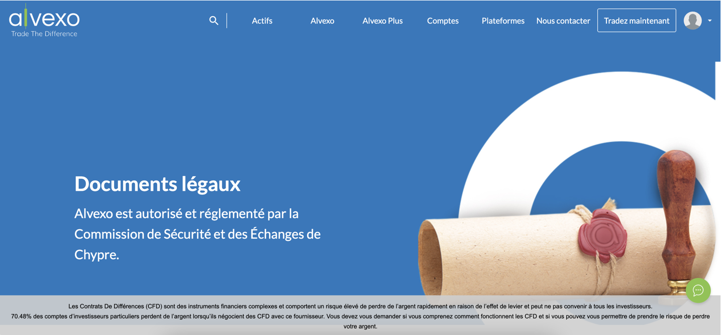 licence exploitation alvexo