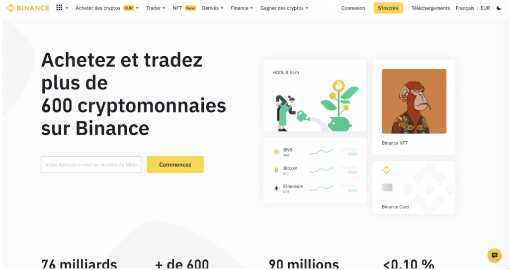 plateforme binance