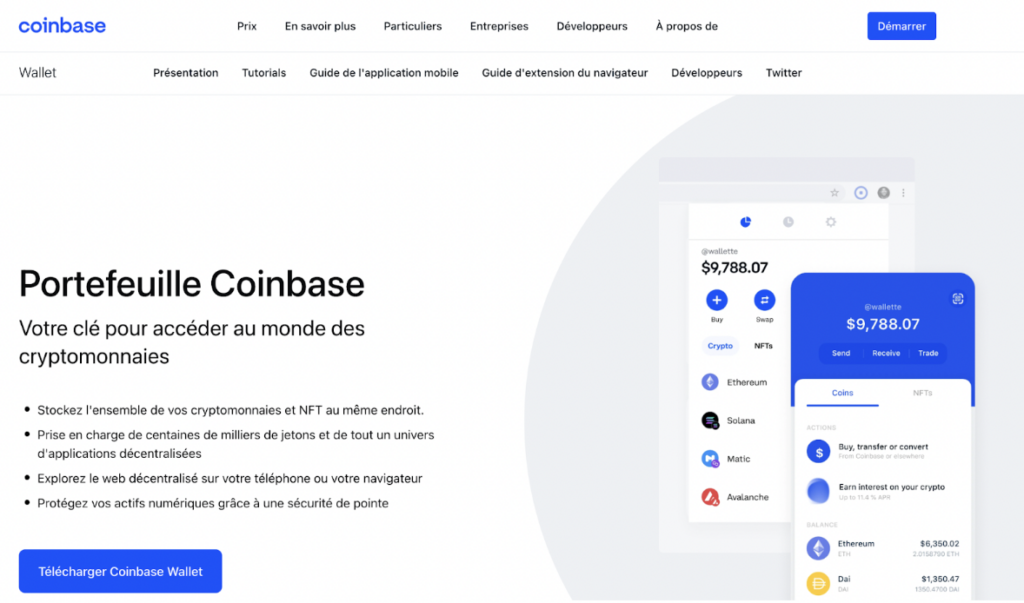 portefeuille coinbase