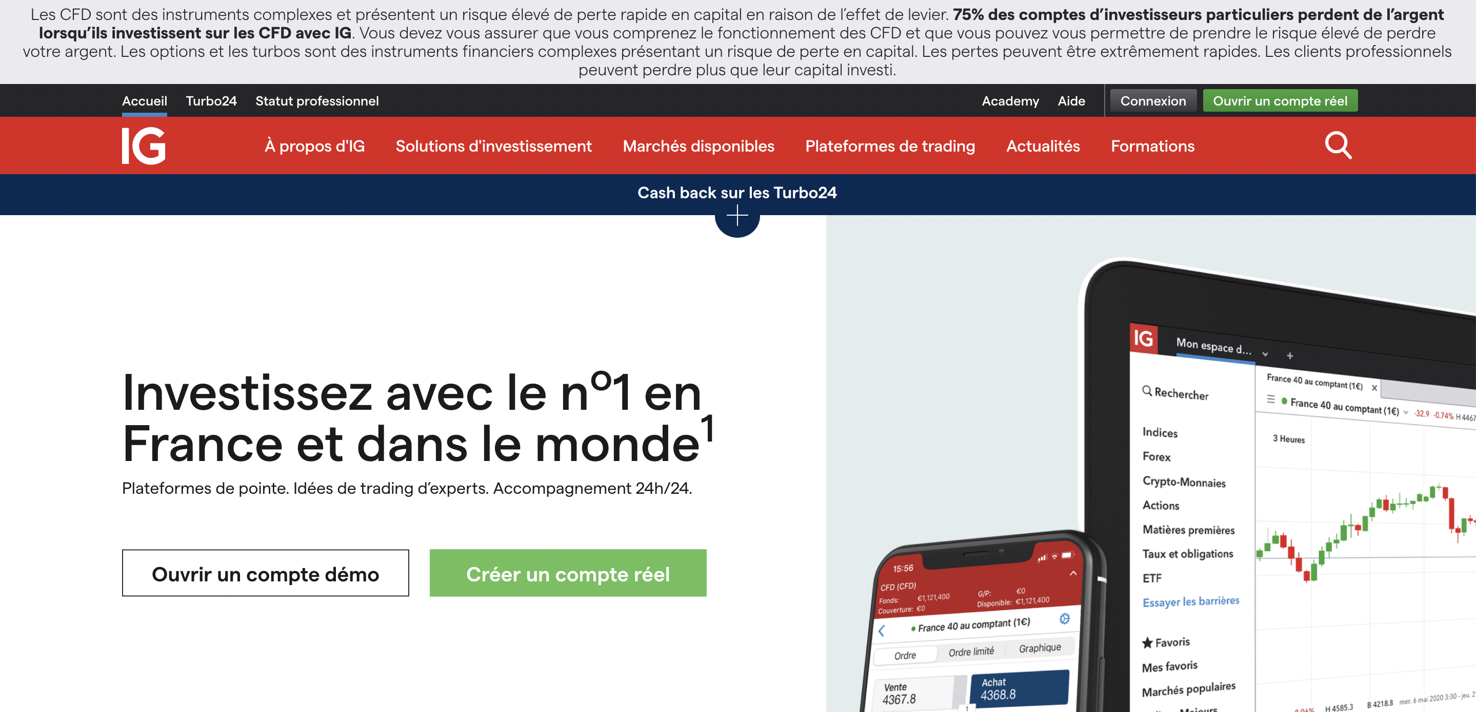 plateforme ig markets