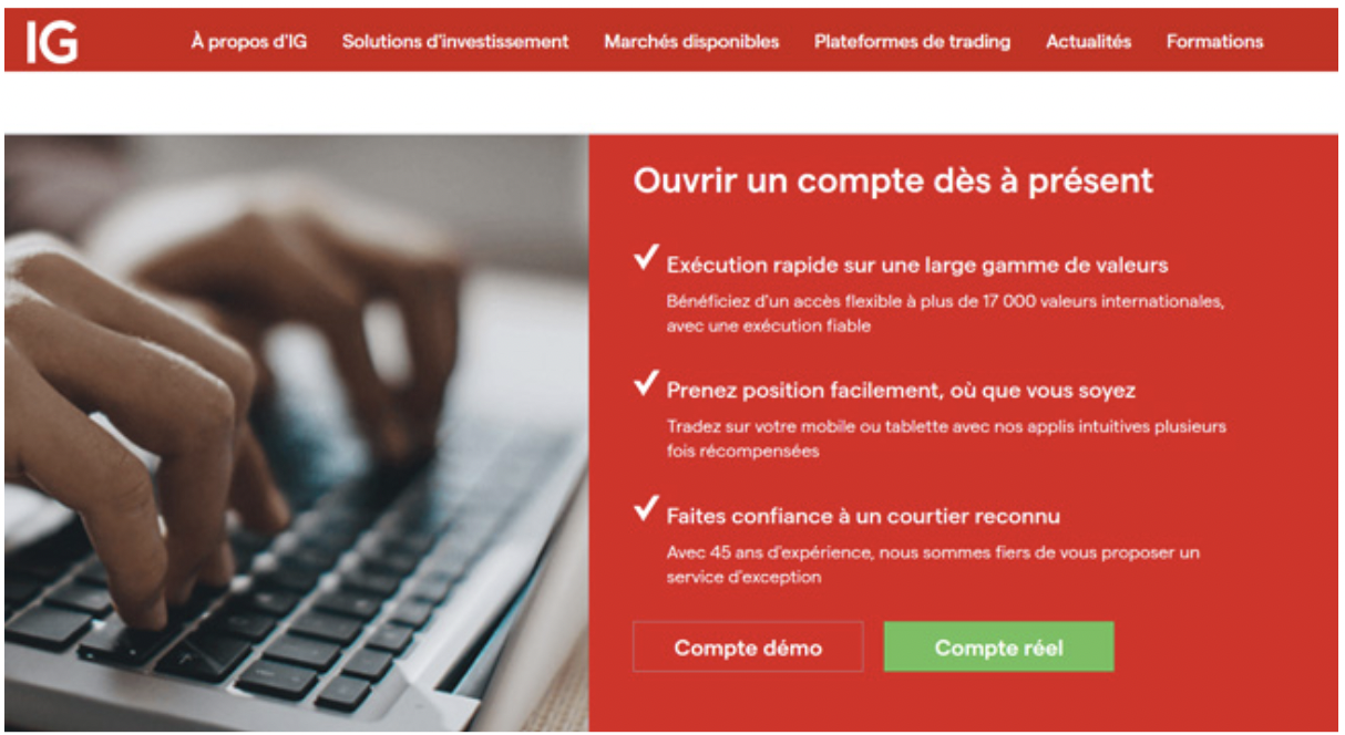 inscription ig markets