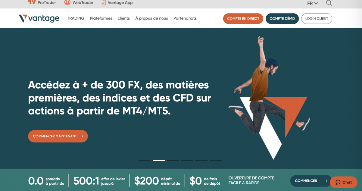 plateforme vantage fx