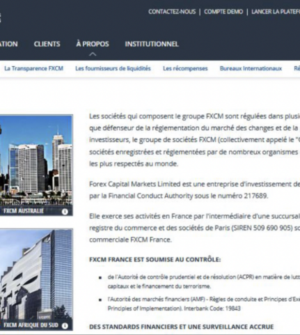 Comment FXCM est-il régulé ?