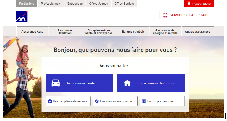 L’offre de service et les types de compte disponibles chez Axa banque