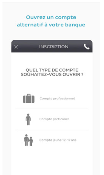 choisir le type de compte