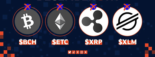 XRP, BCH, ETC, et XLM