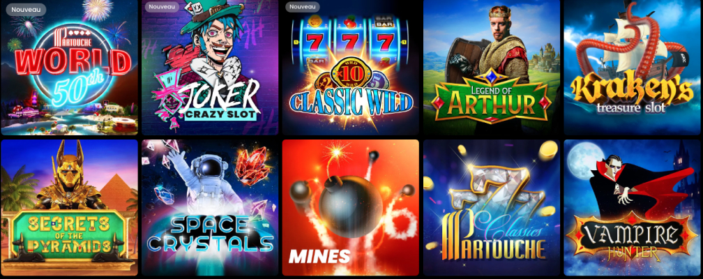 Jeux au Casino Partouche