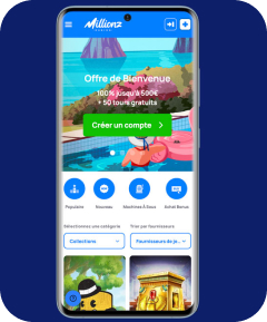 Casino mobile au Millionz 