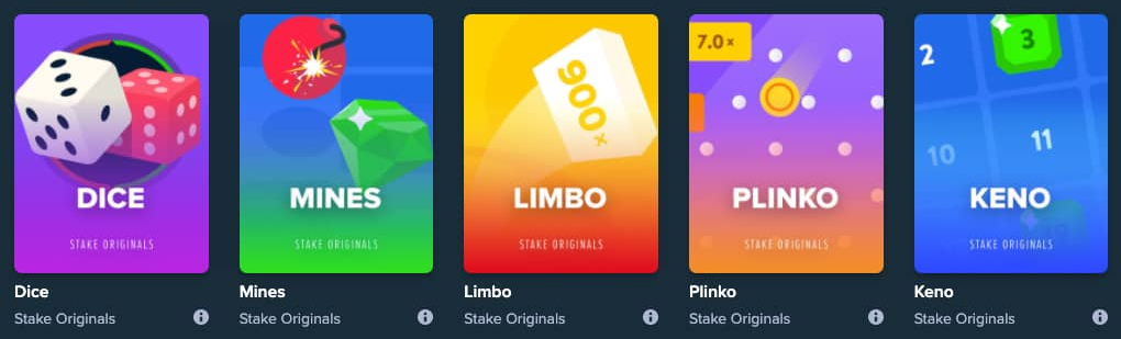 Jeux au Stake Casino