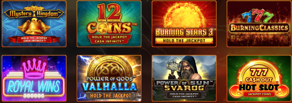 Jeux au Intense Casino