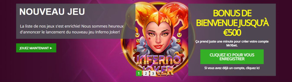 Bonus et promotions au Mrxbet