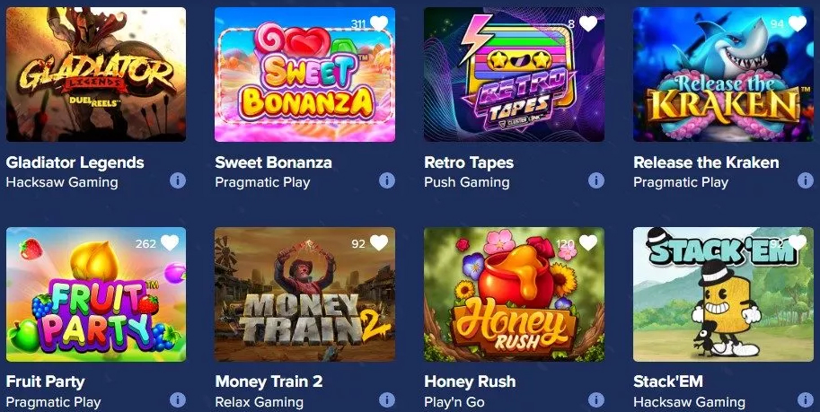 Jeux au Celsius Casino