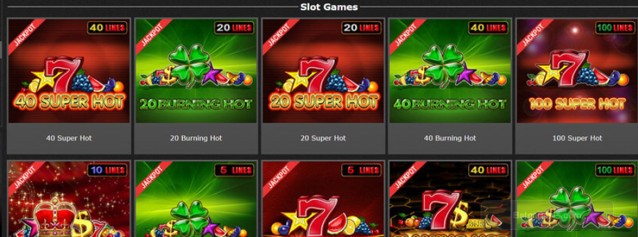 Jeux au Efbet Casino