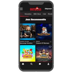 Casino mobile au Fatboss 