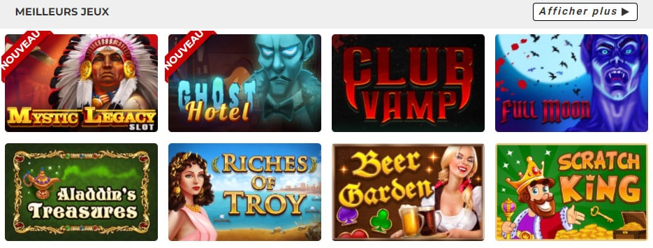 Jeux au Grato​rama Casino