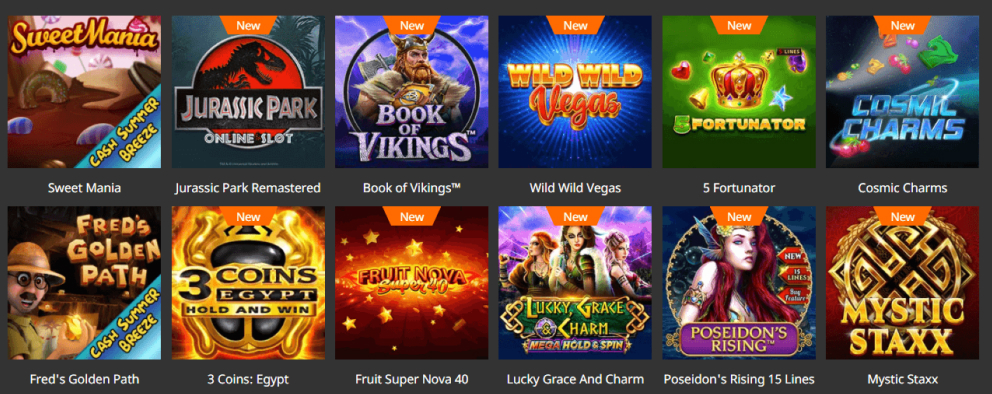 Jeux au Superlines Casino