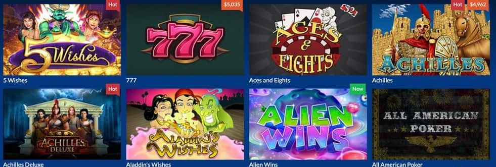 Jeux au Yabby Casino